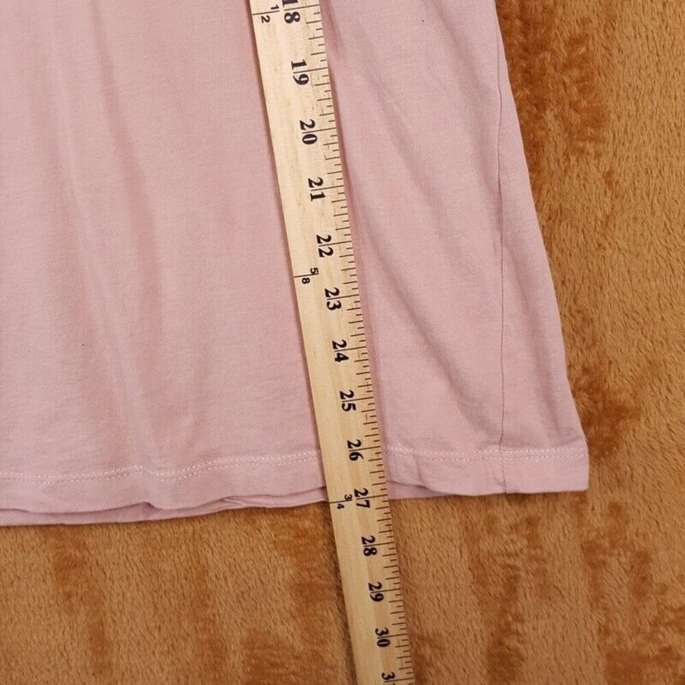 ALLSAINTS Mens Shirt Large Pink Pullover Crew Embroidered Logo Tee - Picture 7 of 8